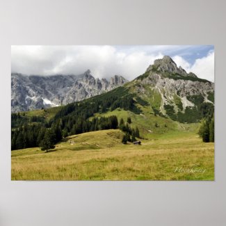 Hochkönig titled poster print