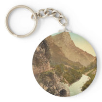 Hochstegtunnel and Planspitze, Austro-Hungary clas Key Chain