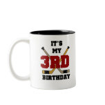 Hockey 3rd Birthday Coffee Mugs