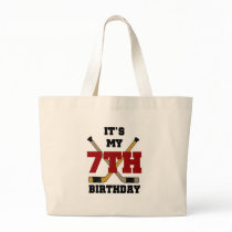 Hockey 7th Birthday Canvas Bag
