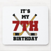 Hockey 7th Birthday mousepads