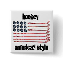 Hockey American Style buttons by trish1968 Hockey American Style buttons