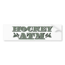 Hockey ATM bumper stickers