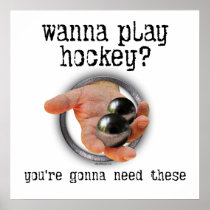 Hockey Balls Poster
