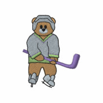 Hockey Bear embroidered shirts