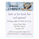 Hockey Birthday Party Invitations 4.25 in