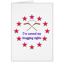 Hockey Bragging Rights Greeting Cards