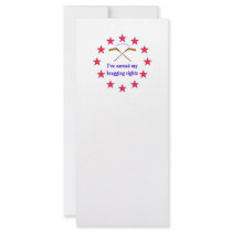 Hockey Bragging Rights Rack Cards