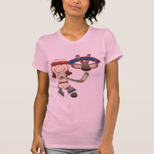 HOCKEY - Brunette Girl Tshirts and Gifts