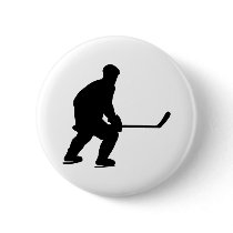 Hockey Pinback Button