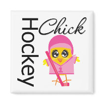 Hockey Chick Magnets