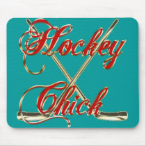 Hockey Chick Mousepad by Hockey_crazee Hockey Chick Mousepad