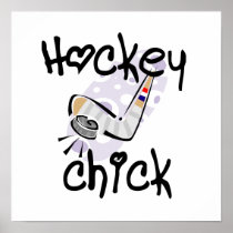 Hockey Chick T-shirts and Gifts Print