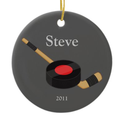 Hockey Christmas Ornament