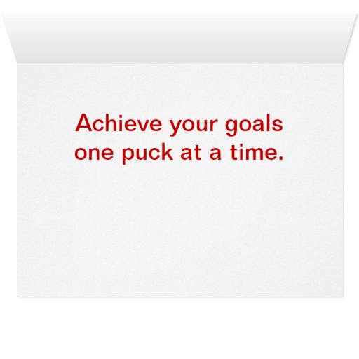 Hockey coach note cards Zazzle