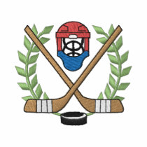 Hockey Crest embroidered shirts by ZazzleEmbroidery Hockey Crest embroidered shirts