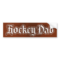 Hockey Dad bumpersticker bumper stickers