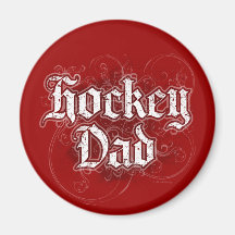 Hockey Dad Fridge Magnets