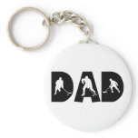 Hockey Dad Gift Keychain