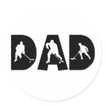 Hockey Dad Gift Stickers