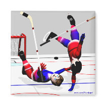 Hockey Dance 2 magnets