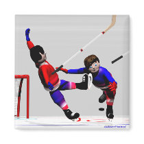 Hockey Dance magnets by Peerdrops Hockey Dance magnets