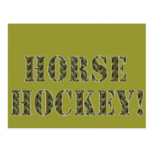 Hockey de caballo tarjetas postales