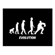 hockey de la evolución postales