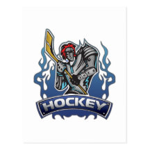 Hockey del monstruo de la fantasía postal