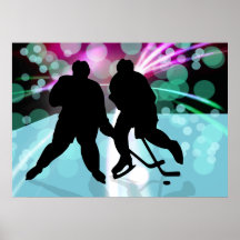 Hockey Duo Face Off Poster