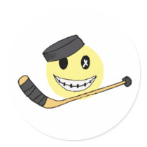 HOCKEY FACE stickers by trish1968 HOCKEY FACE stickers
