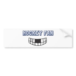 Hockey Fan Bumper Sticker bumpersticker