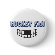 Hockey Fan Button by jasminesphotography Hockey Fan Button
