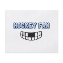 hockey fan missing teeth funny sports design flyer