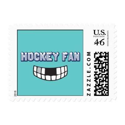 Hockey Fan Postage Stamp (SMALL) by jasminesphotography