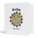 Hockey Flower of Power 3 Ring Binders