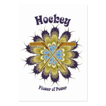 Hockey Flower of Power Business Cards
