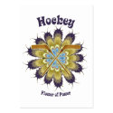 Hockey Flower of Power Business Cards