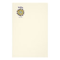 Hockey Flower of Power Customized Stationery