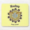 Hockey Flower of Power Mouse Pads