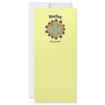 Hockey Flower of Power Rack Card Design
