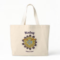Hockey Flower of Power Tote Bags