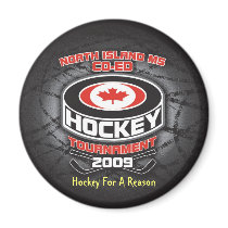 Hockey For A Reason Magenet magnets by gmchady Hockey For A Reason Magenet magnets