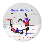 Hockey Game Father's Day magnets