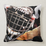 Hockey Gear Grunge Style Pillows