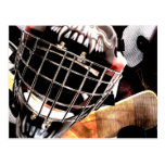 Hockey Gear Grunge Style postcards