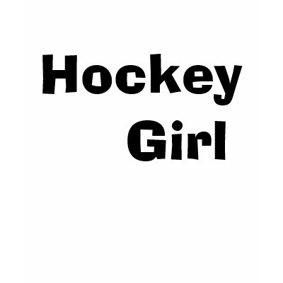 Hockey Girl Basic Tshirts by slbill