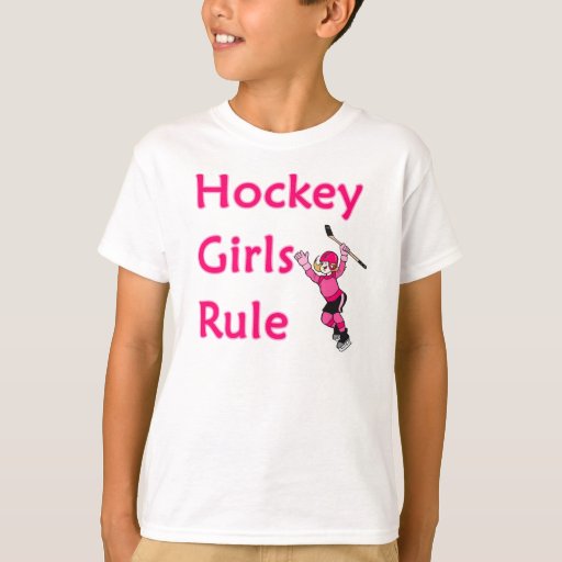 Hockey Girls Rule TShirt Zazzle