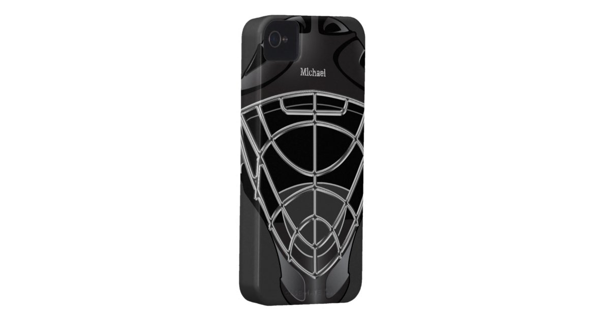 Hockey Goalie Helmet iPhone 4 Case Zazzle