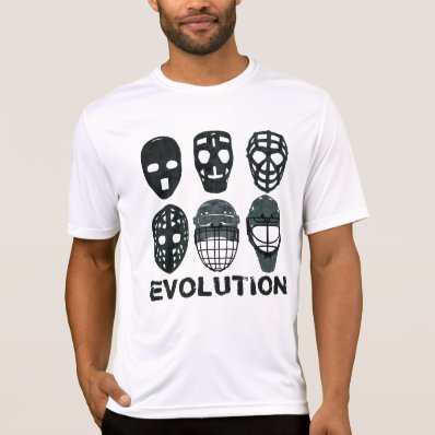 Hockey Goalie Mask Evolution Tee Shirts